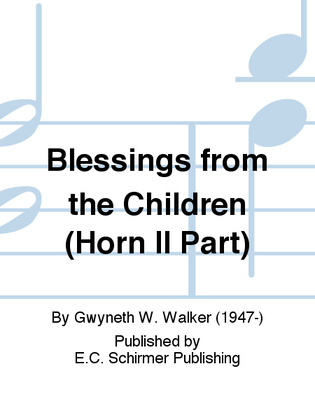 Book cover for Blessings from the Children (Horn II Part)