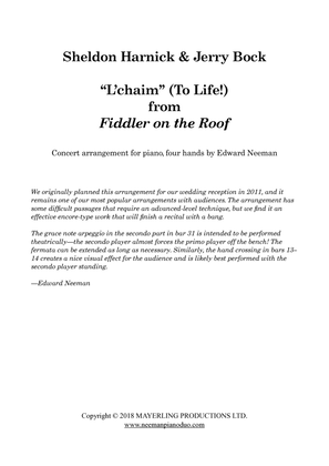 Book cover for L'chaim