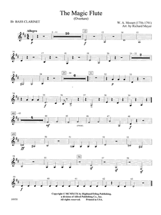 The Magic Flute (Overture): B-flat Bass Clarinet
