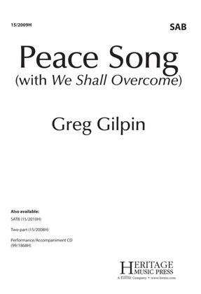 Book cover for Peace Song (with "We Shall Overcome")