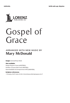 Book cover for Gospel of Grace