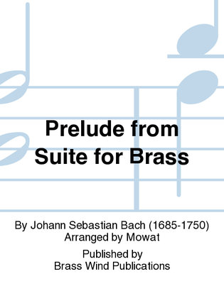 Book cover for Prelude from Suite for Brass