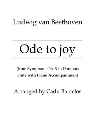 Ode to joy - Flute C Major (Easy piano and Flute)