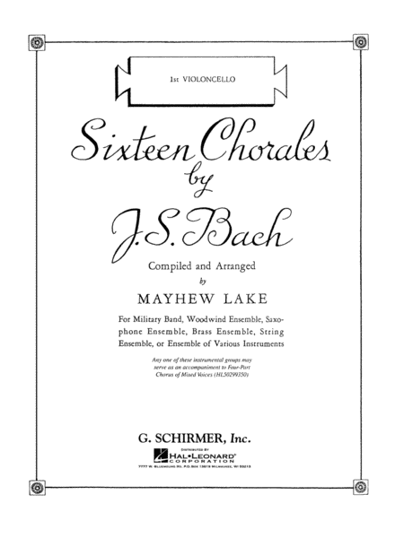 Sixteen Chorales