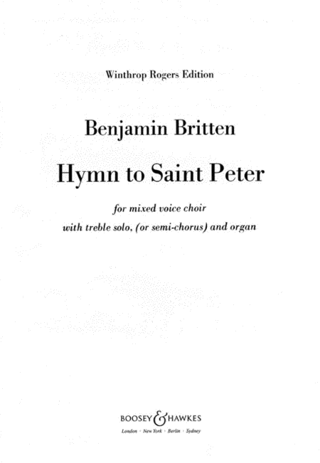 Hymn to Saint Peter, Op. 56 A