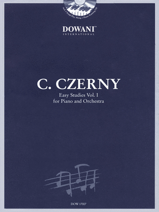 Book cover for Czerny: Easy Studies - Volume 1 for Piano and Orchestra