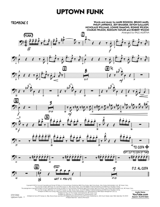 Book cover for Uptown Funk (feat. Bruno Mars) (arr. Paul Murtha) - Trombone 2