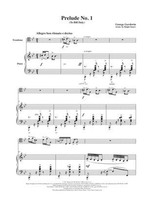 Three Preludes for Trombone and Piano