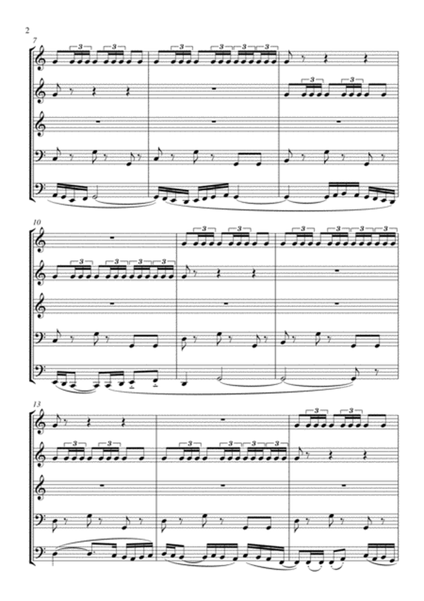 Ravel Bolero- For Brass Quintet, arr. Josh Rogan