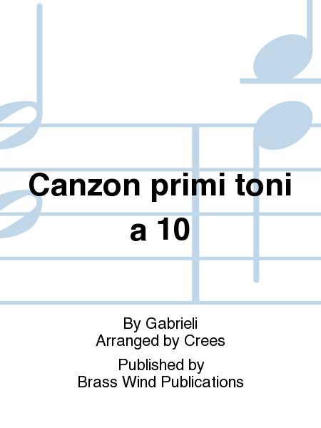 Canzon primi toni a 10