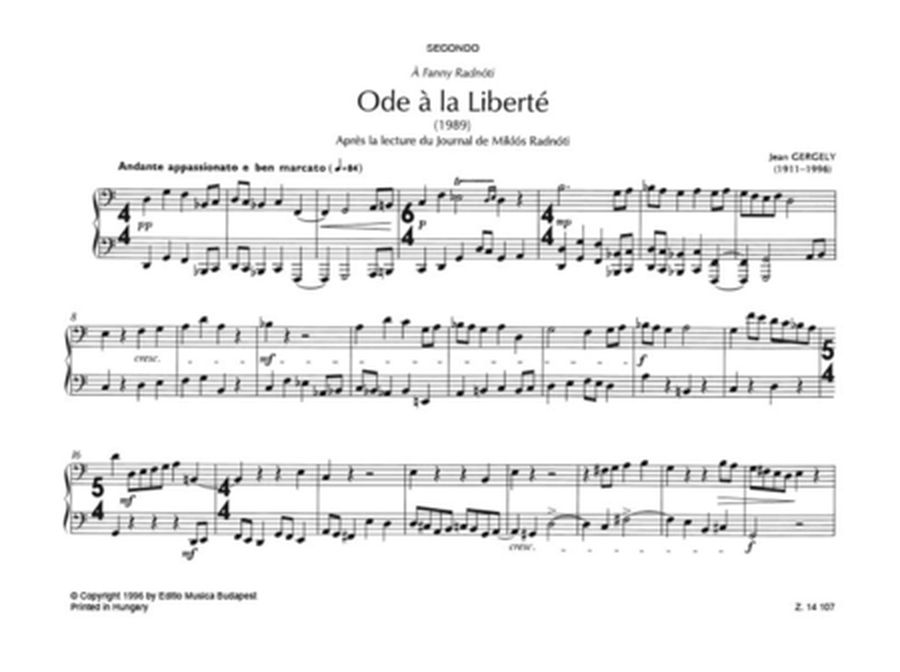 ODE A LA LIBERTEPOUR PIANO A QU