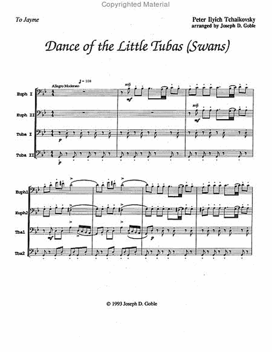 Dance of the Little Tubas (Swans)