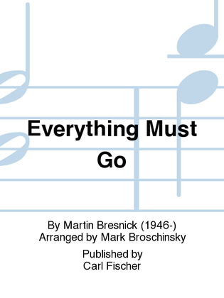 Book cover for Everything Must Go