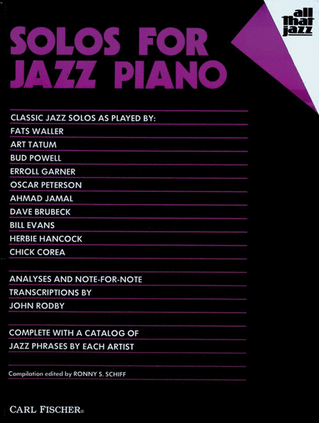 Solos for Jazz Piano