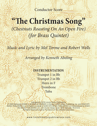 Book cover for The Christmas Song (Chestnuts Roasting On An Open Fire)