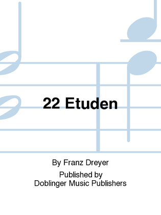 Book cover for 22 Etuden
