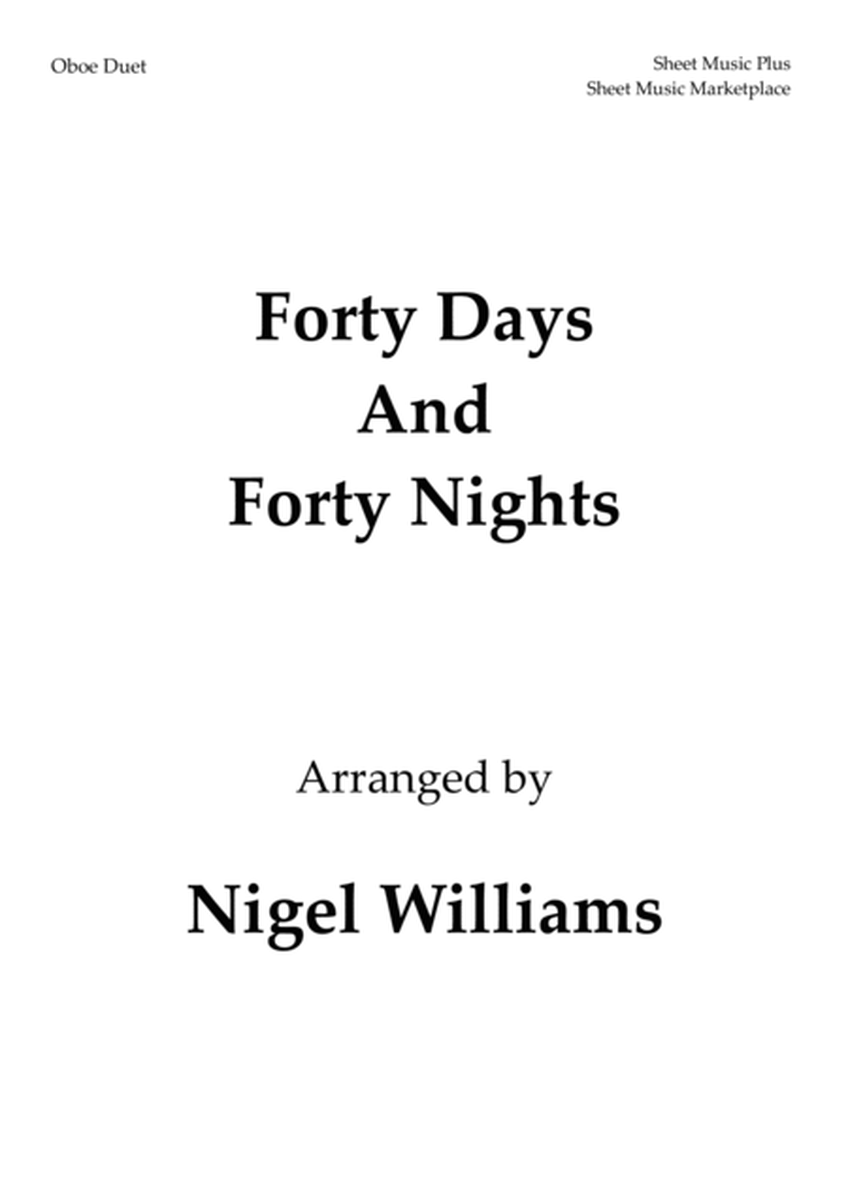 Forty Days and Forty Nights, for Oboe Duet image number null