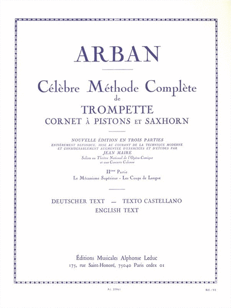 Celebre Methode Complete De Trompette, Cornet A Pistons Et Saxhorn Volume 2