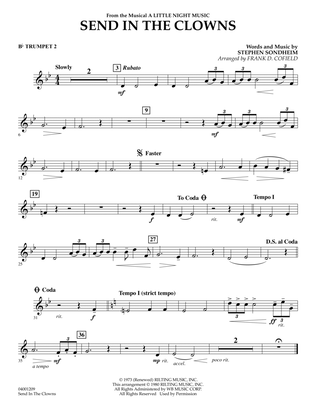 Send in the Clowns (from A Little Night Music) (arr. Frank Cofield) - Bb Trumpet 2