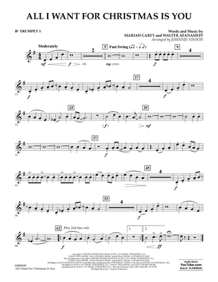 Book cover for All I Want For Christmas Is You (arr. Johnnie Vinson) - Bb Trumpet 1