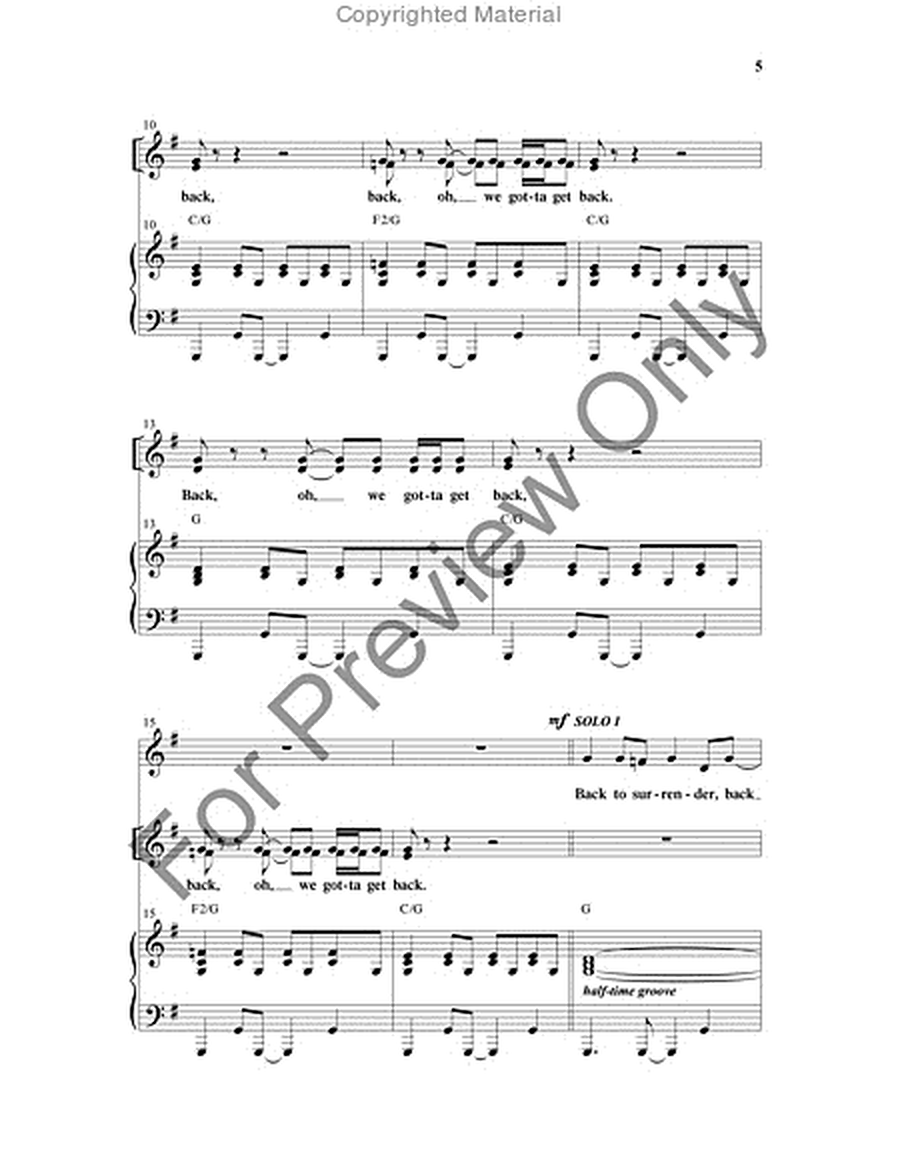 Back To The Cross - Choral Book image number null