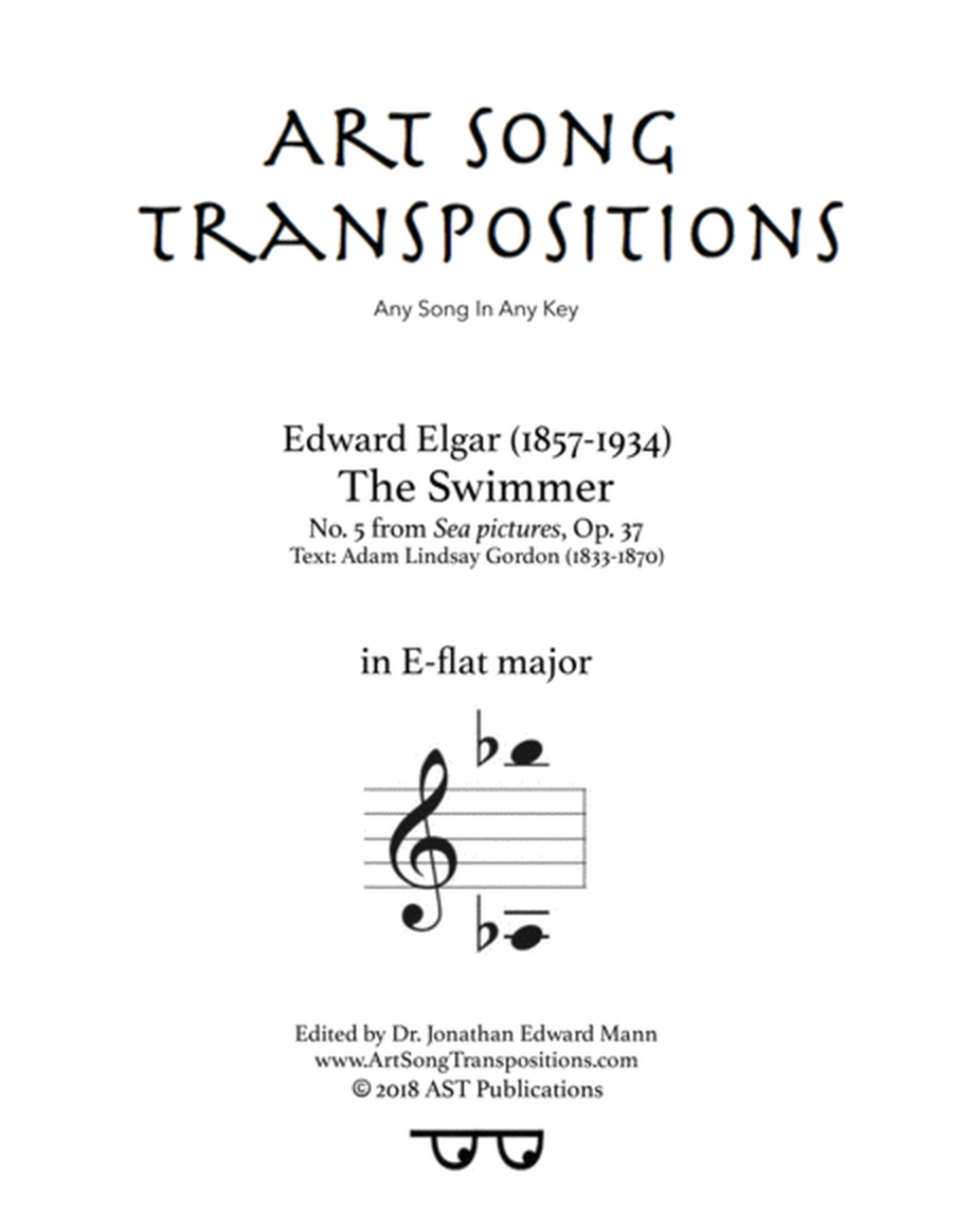 ELGAR: The Swimmer, Op. 37 no. 5 (transposed to E-flat major)