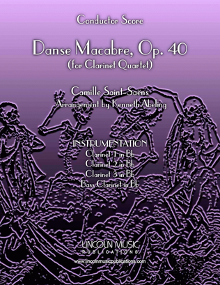 Book cover for Danse Macabre (for Clarinet Quartet)