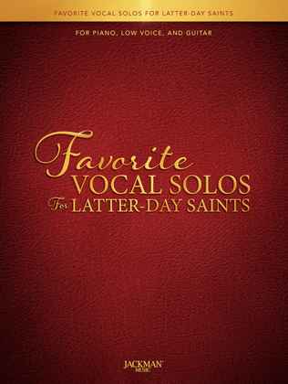 Book cover for Favorite Vocal Solos for Latter-day Saints - Low