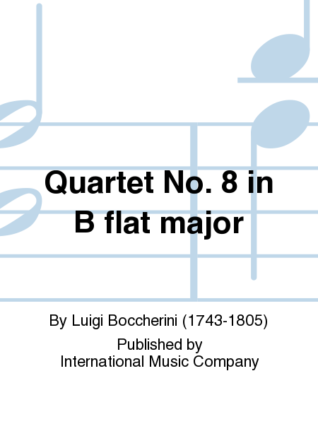 Quartet No. 8 in B flat major (SITT-VIELAND)