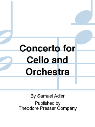 Concerto For Cello And Orchestra