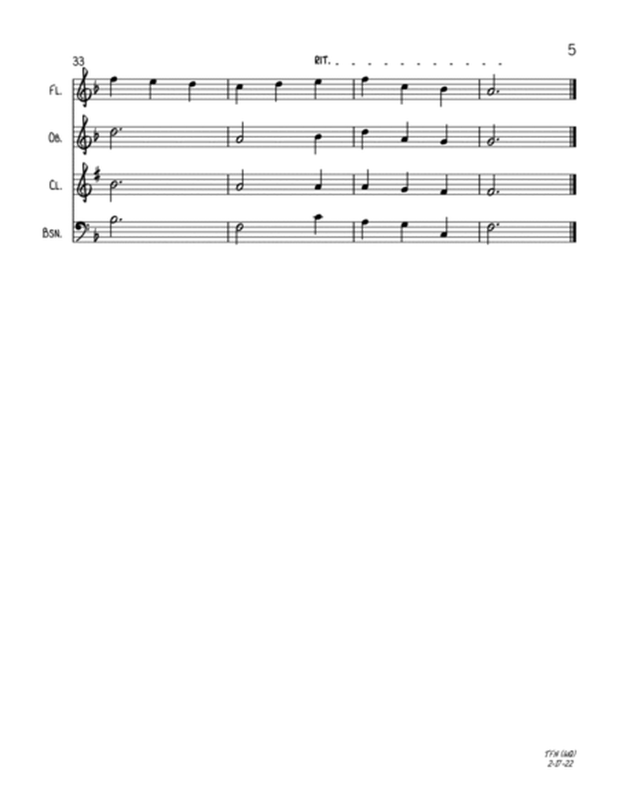 The First Noel (Wind Quartet) image number null