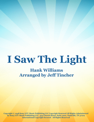 Book cover for I Saw The Light