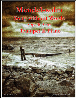 Book cover for Mendelssohn: Song Without Words Op. 109 for Trumpet & Piano