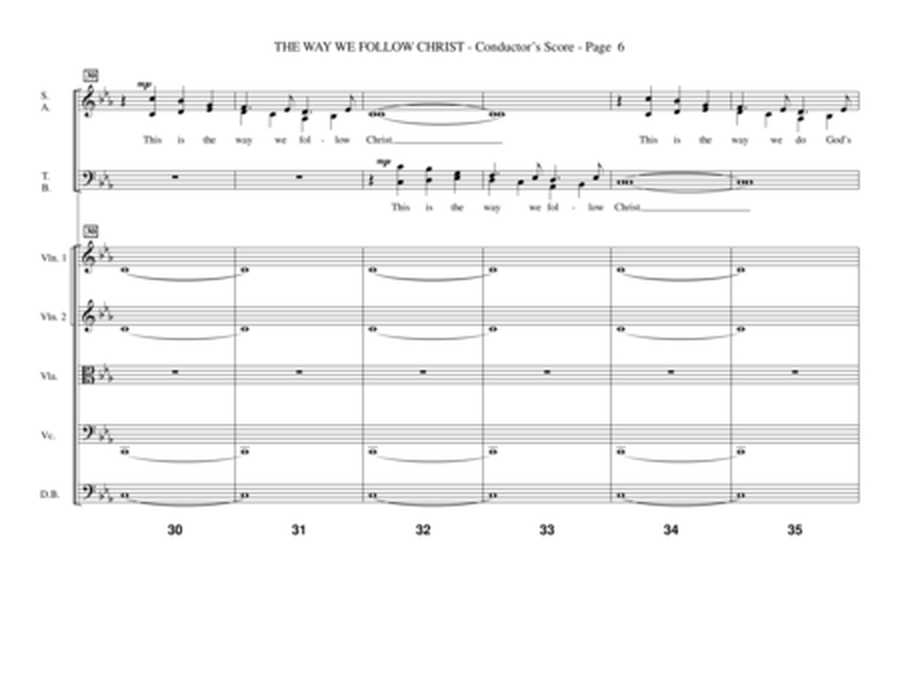 The Way We Follow Christ - Full Score