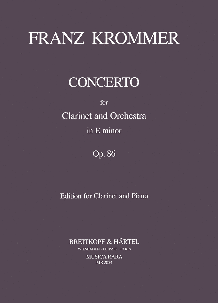 Concerto in e op. 86