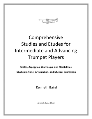 Book cover for Comprehensive Studies and Etudes for Intermediate and Advancing Trumpet Players