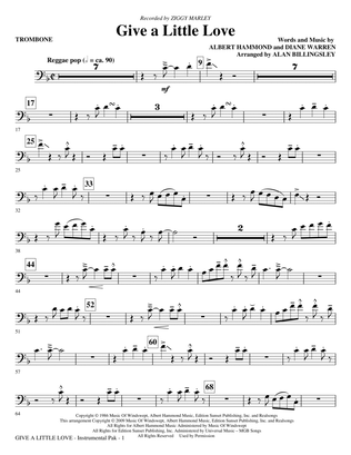 Book cover for Give A Little Love (arr. Alan Billingsley) - Trombone