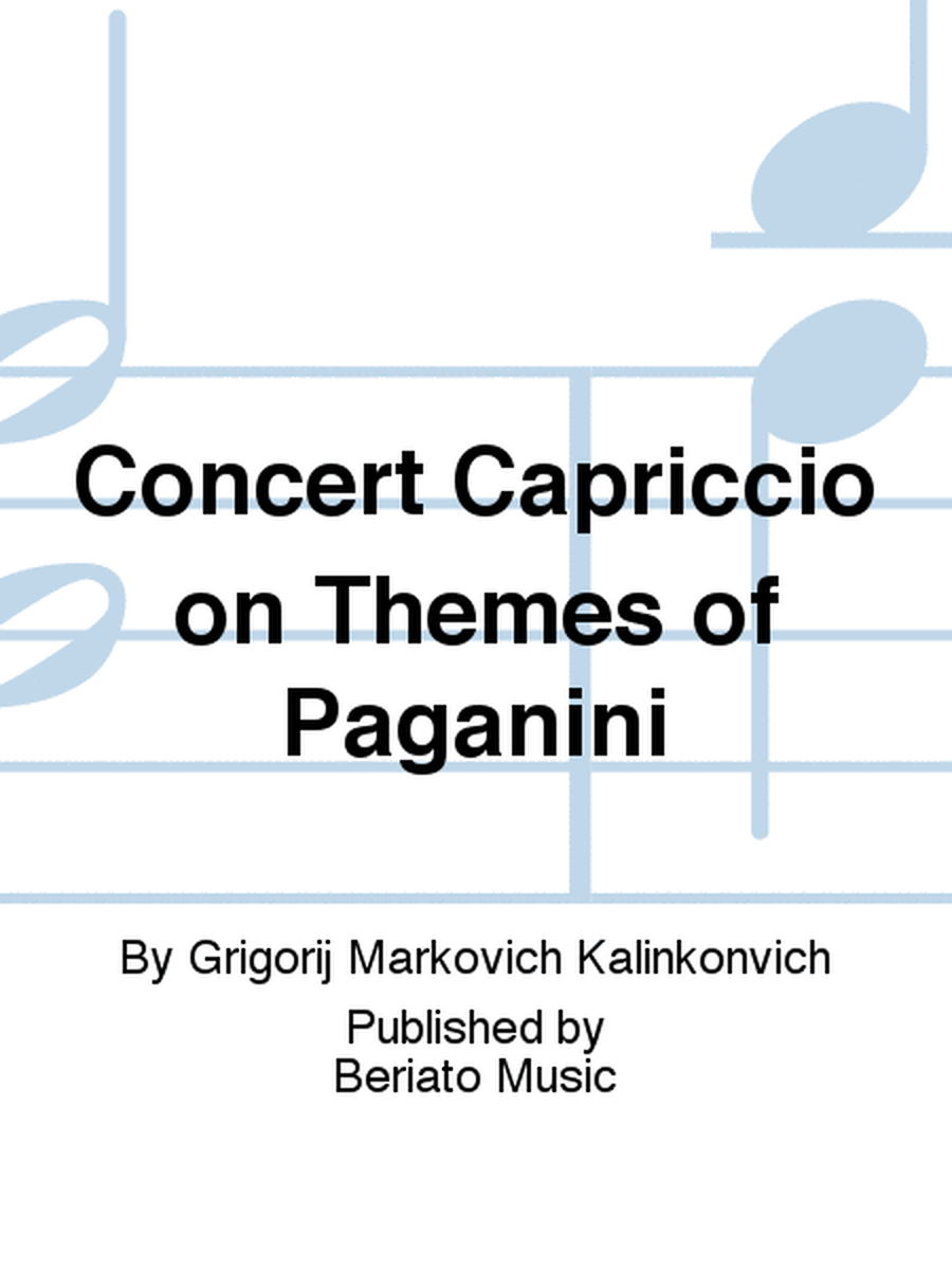 Concert Capriccio on Themes of Paganini