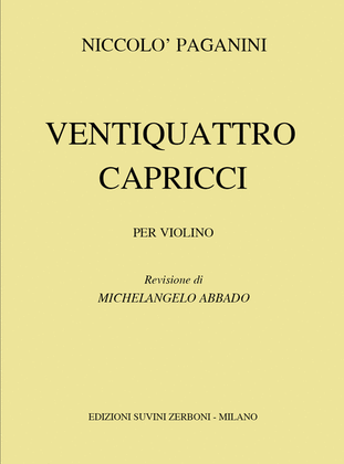 Book cover for Ventiquattro Capricci Per Violino Solo