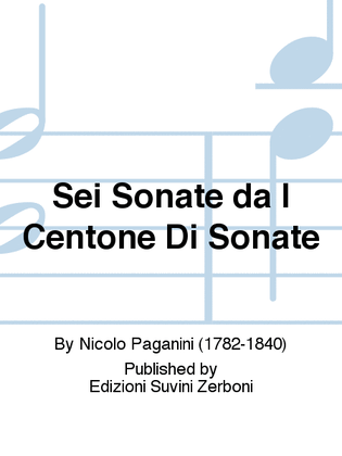 Book cover for Sei Sonate da l Centone Di Sonate