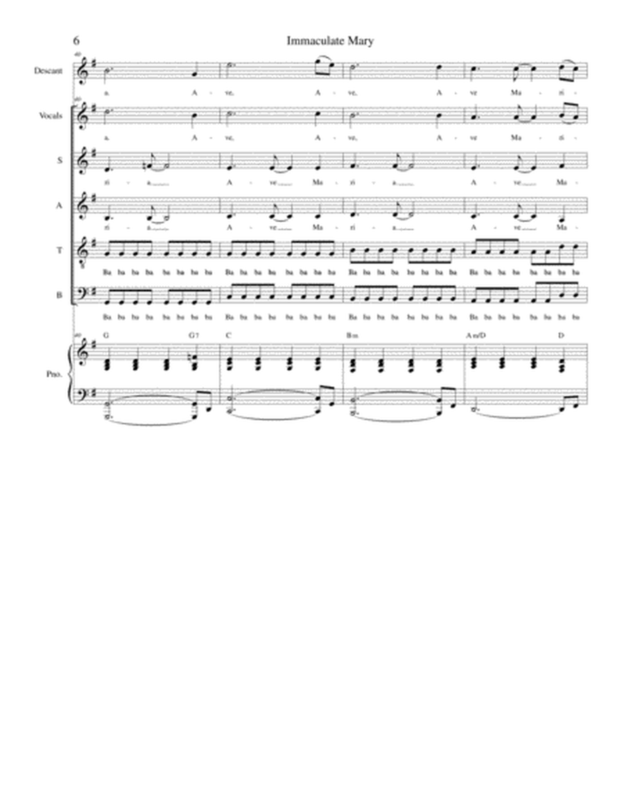 Immaculate Mary (Solos and SATB) image number null