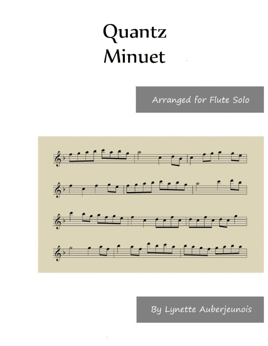 Minuet - Flute Solo image number null