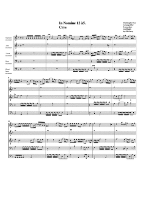 In Nomine no.12 a5 (arrangement for 5 recorders)