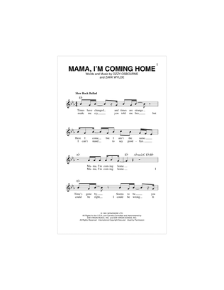 Book cover for Mama, I'm Coming Home