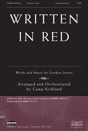 Book cover for Written In Red - Orchestration
