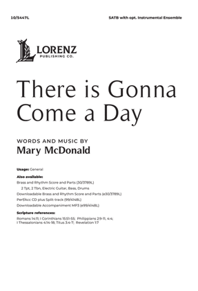 Book cover for There is Gonna Come a Day