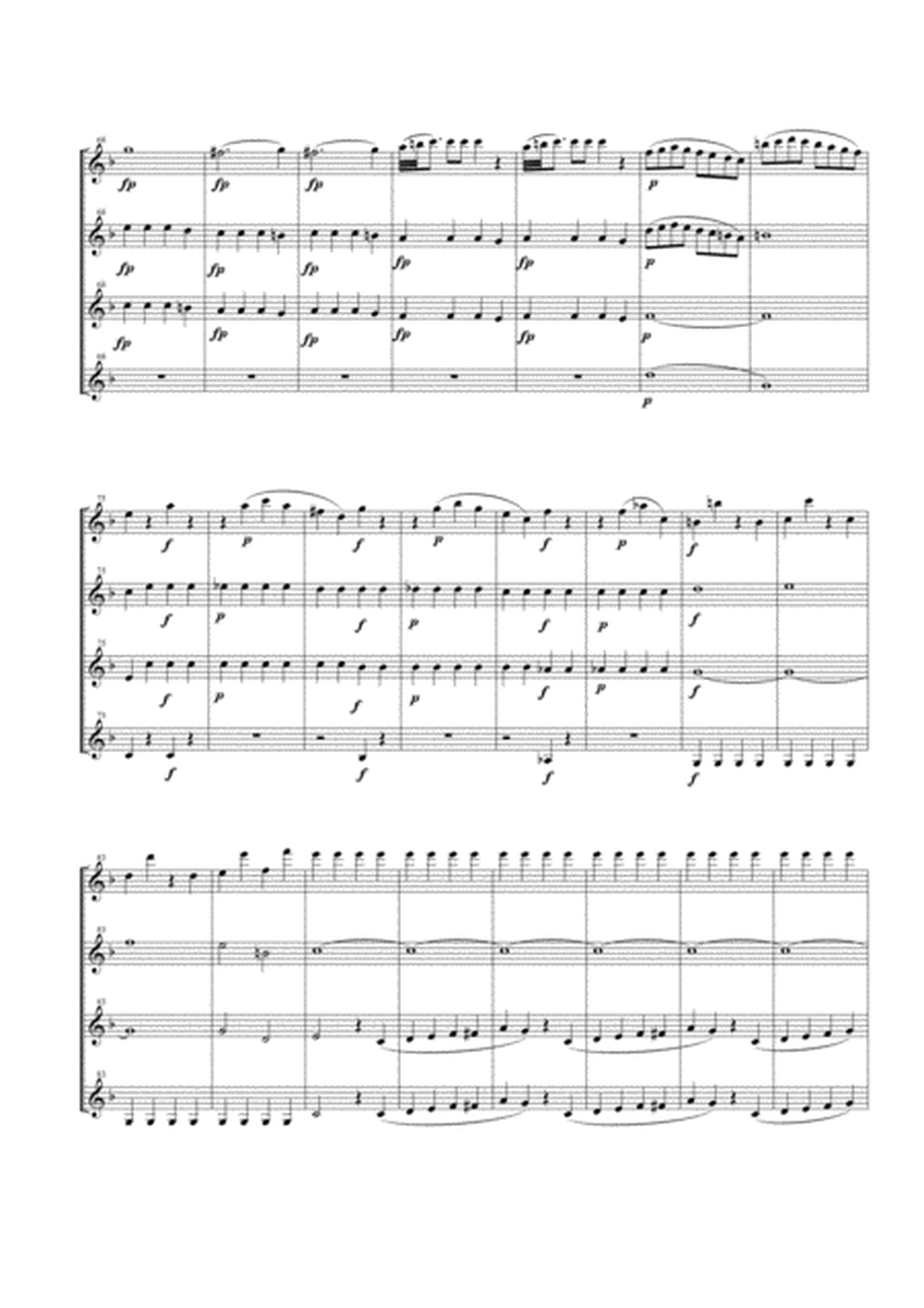Overture from the opera "The Marriage of Figaro" for Clarinet Quartet by Wolfgang Amadeus Mozart Clarinet Quartet - Digital Sheet Music