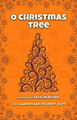 Book cover for O Christmas Tree, (O Tannenbaum), Jazz style, for Clarinet and Trumpet Duet
