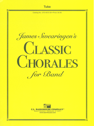 Book cover for James Swearingen's Classic Chorales for Band