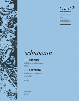 Book cover for Piano Concerto in A minor Op. 54